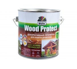 Пропитка для защиты древесины Dufa Wood Protect белый 2,5 л МП000015749 