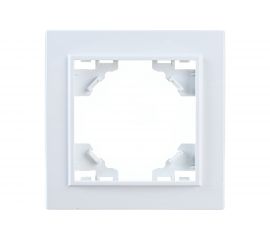 1-местная рамка STEKKER PFR00-9001-01, серия Эрна, белый 39623 