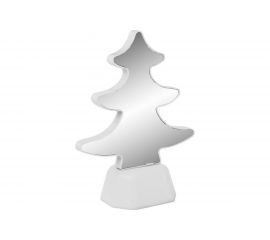 Светодиодный зеркальный ночник OGM Елка, зеленый, 3хАА, пластик, 144x70x190мм. NL-10 