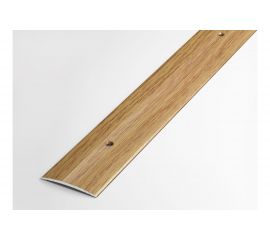 Порог прямой алюминиевый декоративный (37 мм, 1,35 м, Дуб универсальный) ЛУКА 00000001858 