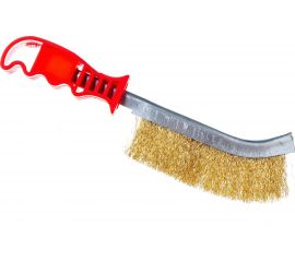 Корщетка для зачистки швов ПТК латунная щетка, пластиковая ручка 00000024493 