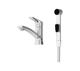 Cмеситель Damixa Origin Bit с поворотным изливом и гигиеническим душем 770230000 