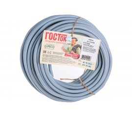Кабель NYM-O ГОСТок 2х1.5 серый 20м ГТ1334 