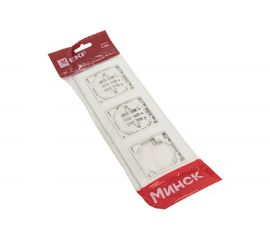 Горизонтальная рамка EKF Минск 3-местная белая Basic SQERM-G-303-10 