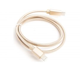 Шнур Atom Evolution USB Type-C 3.1 - Lightning, 1 м, штекер/штекер, золотой, 31014 