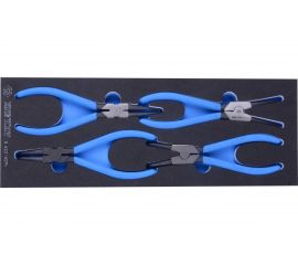 Набор съемников стопорных колец, ложемент, 4шт KING TONY 9-44214GPV 