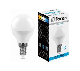 Светодиодная лампа FERON 9W 230V E14 6400K, LB-550 25803 