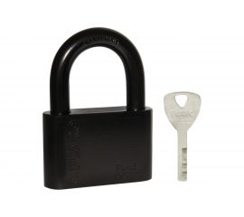 Навесной замок Fuaro PL-15-60 Black диск. 4 кл., блистер 42281 