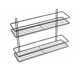 Прямая полка FIXSEN двухэтажная, черная FX-730B-2 