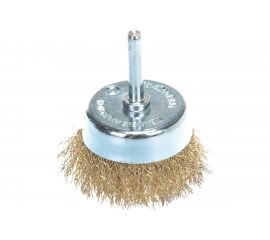 Кордщетка чашеобразная латунная для дрели 63 мм, в блистере ROCKFORCE RF-BCR025 