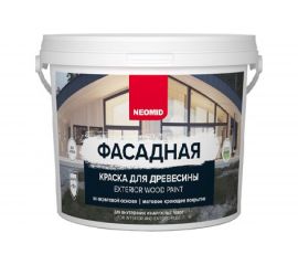 Фасадная краска для древесины Neomid 0,9 л крем-брюле Н-КраскаФас-0,9-КрБрю 