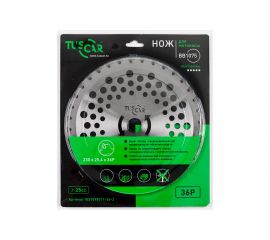 Нож для мотокосы BB1075, Professional, 230x25,4x36T, Super Strong TUSCAR 1031075111-36-2 