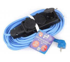 Морозостойкий удлинитель в бухте Power Cube 16А/3,5 кВт, 3р с заземлением, 10м, IP54 3х2,5 мм2, PC-3GF-R-10(IP) 
