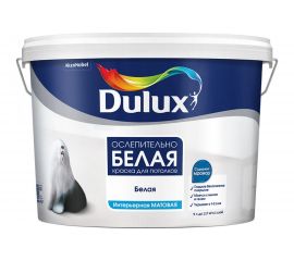 Краска для стен и потолков Dulux 3D WHITE ослепительно белая, матовая, база BW, 9 л 5701638 