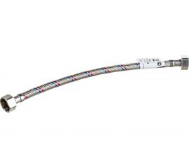 Гибкая подводка для воды Gigant с оплеткой из нержавеющей стали, 1/2""х30 см, г/г P-30-GG 