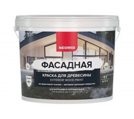Фасадная краска для древесины Neomid 9 л Крем-брюле Н-КраскаФас-9-КрБрю 