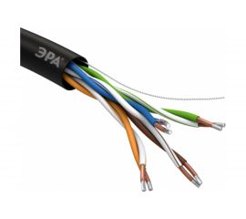 Кабель ЭРА витая пара, U/UTP, 4x2x24AWG, Cat5e, CCA, PE, OUTDOOR, 305м, SIMPLE Б0044436 