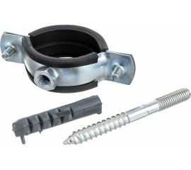 Сантехнический хомут для труб СИБРТЕХ 38-43 (1 1/4""), резин. упл., шпилька+дюбель 481673 