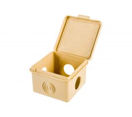 Распаячная коробка Урал ПАК для открытой проводки под светлое дерево 65*65*50мм (квадратная), 4 входа КО-81011065-045 