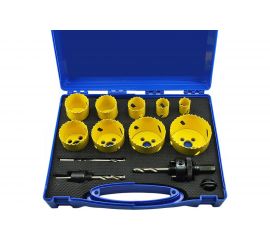 Набор биметаллических коронок по металлу (13 предметов; 19, 22, 29, 35, 38, 44, 51, 57, 64) Gigant G100-002 