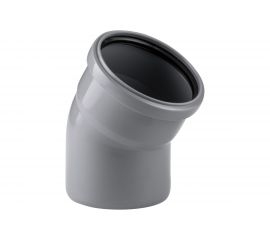 Канализационный отвод RTP 110 мм, 30 градусов, серый 11354 
