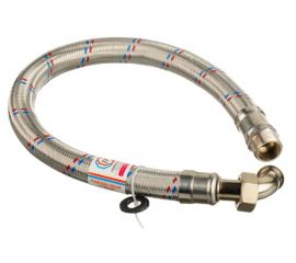 Подводка для воды TР-сантехника Гигант, нержавеющая сталь, 80 см, в/н 1, угловая 26409 