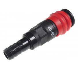 Соединитель быстросъемный композитный (елочка 13.9 мм - рапид мама) JTC JW1071-40SHC 