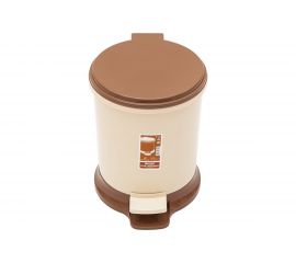 Мусорное ведро Элластик-Пласт с педалью 11 л, бежевый ЭП 944967 