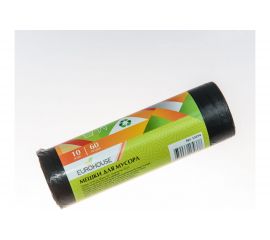 Мешки для мусора (10 шт; 60 л; 25 мкм; ПВД) EUROHOUSE 13154 