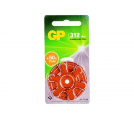 Воздуно-цинковые батарейки GP ZA312F 6 шт ZA312FRA-9D6 