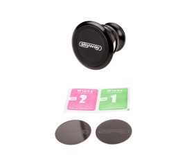 Магнитный держатель телефона на панель SKYWAY металл, круглый, черный S00303008 