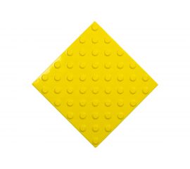 Тактильная плитка PALITRA TECHNOLOGY конусы линейные 50245-2-PVC-300x300x4-Y-VI 