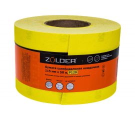 Бумага шлифовальная наждачная (50 м; 115 мм; Р120) ZOLDER Z-1050-120 