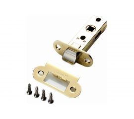 Межкомнатная защелка РЕНЦ овальная планка, латунь блестящая INL 5-45 oval B 