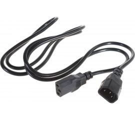 Сетевой шнур REXANT евроразъем C13 - евроразъем C14, кабель 3x0,75 кв.мм, длина 1,5 метра 11-1161 