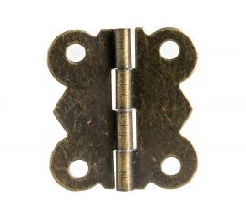 Карточная петля Левша фигурная, 25x30 мм, 2 шт., бронза У8-3929.СБ 