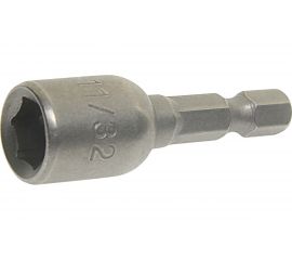 Головка-вставка магнитная 6-гранная (9 мм; 45 мм; 1/4") для шуруповерта ЭВРИКА ER-90504 