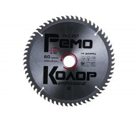 Диск пильный по дереву (255x32 мм; 60T; переходное кольцо 25.4 мм) РемоКолор 74-1-257 