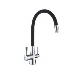 Однорычажный смеситель для кухни OUTE латунь, выводом под фильтр, черный T60003B-2 