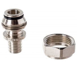 Переходник Rehau НГ 16 3/4 никелированная DZR латунь на евроконус 11691751001 