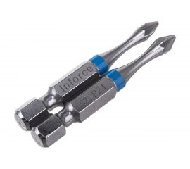 Бита (2 шт; PZ1; 50 мм) для шуруповерта Inforce 11-01-389 