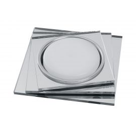 Потолочный встраиваемый светильник FERON CD5024 квадрат 20LEDх2835 SMD 4000K, 15W GX53, хром 40523 