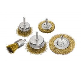 Набор щеток зачистных для дрели, 5 шт., 25/50/75/60/75 мм АвтоDело 44022 11371 