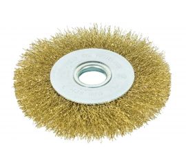 Щетка-крацовка дисковая (150 мм; латунированная проволока) для УШМ GROSSMEISTER 021018003 