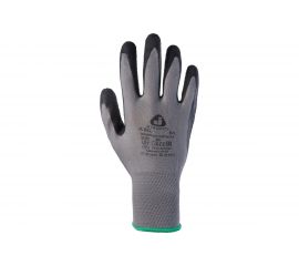 Защитные перчатки с рельефным латексным покрытием Jeta Safety 12 пар JL061/L 