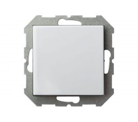 Одноклавишный выключатель LIREGUS Эпсилон IJ1 10-003-01 E/B белый без рамки 28-002 