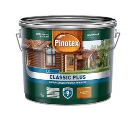 Быстросохнущая пропитка-антисептик PINOTEX CLASSIC PLUS 3в1 лиственница, 9 л 5479756 
