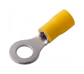 Кольцевой изолированный наконечник REXANT, диам. 6.5 мм, 4-6 кв.мм, желтый 08-0053 