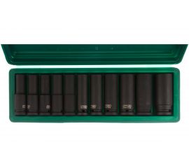 Набор торцевых головок ударных глубоких 11 предметов (1/2"DR 10-24 мм) Jonnesway S03AD4111S 