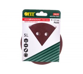 Круги шлифовальные алюминий-оксидные с отверстиями (5 шт; 125 мм; Р600) FIT 39678 